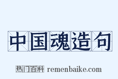 中国魂造句是什么意思的图片